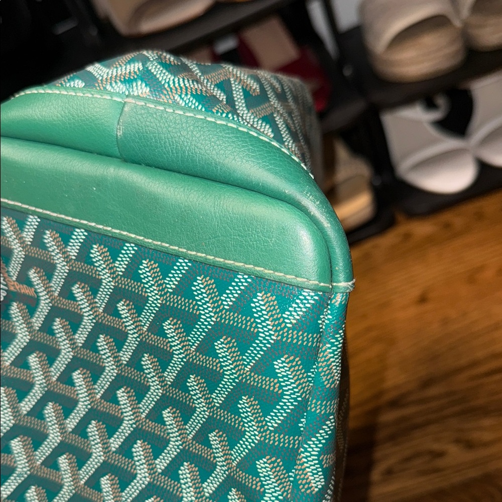 Goyard Green Teal St. Louis Tote - Picture 4 of 6